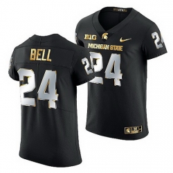 Michigan State Spartans Le'Veon Bell Golden Edition Nfl Limited Black Jersey
