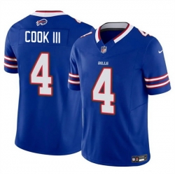Men Buffalo Bills 4 James Cook III Blue 2025 F U S E  Vapor Untouchable Limited Stitched Football Jersey