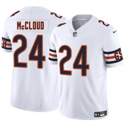 Men Chicago Bears 24 Nick McCloud White 2025 F U S E  Vapor Untouchable Limited Stitched Football Jersey
