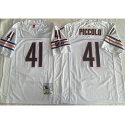Men Chicago Bears 41 Brian Piccolo White Limited Stitched Football Jersey