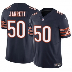 Men Chicago Bears 50 Grady Jarrett Navy 2025 F U S E  Vapor Stitched Football Jersey