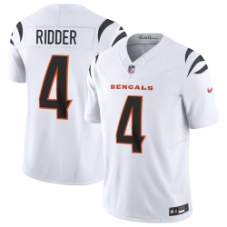 Men Cincinnati Bengals 4 Desmond Ridder White 2025 F U S E  Vapor Untouchable Limited Stitched Football Jersey