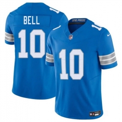 Men Detroit Lions 10 Ronnie Bell Blue 2025 F U S E  Vapor Limited Stitched Jersey