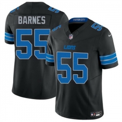 Men Detroit Lions 55 Derrick Barnes Black 2025 F U S E  Vapor Limited Stitched Jersey