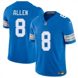 Men Detroit Lions 8 Kyle Allen Blue 2025 F U S E  Vapor Limited Stitched Jersey