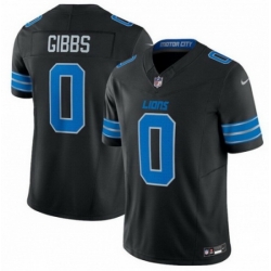 Youth Detroit Lions 0 Jahmyr Gibbs Black 2024 F U S E 2nd Alternate Vapor Limited Stitched Jersey
