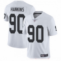 Nike Raiders 90 Johnathan Hankins White Men Stitched NFL Vapor Untouchable Limited Jersey