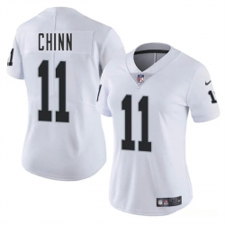 Women Las Vegas Raiders 11 Jeremy Chinn White 2025 Vapor Stitched Jersey
