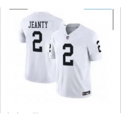 Youth Las Vegas Raiders 2 Ashton Jeanty White 2025 F U S E  Vapor Stitched Football Jersey
