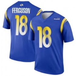 Men Los Angeles Rams Terrance Ferguson #18 Blue 2024 F U S E Vapor Untouchable Stitched Football Jersey