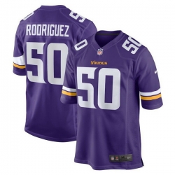 Men Minnesota Vikings 50 Levi Drake A0 Rodriguez Purple Vapor Untouchable Limited Stitched Jersey
