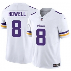 Men Minnesota Vikings 8 Sam Howell White 2025 F U S E  Vapor Untouchable Limited Stitched Jersey