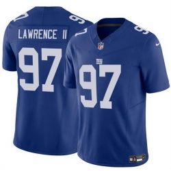 Men New York Giants 97 Dexter Lawrence II Blue 2025 F U S E  Vapor Untouchable Limited Stitched Jersey