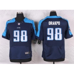 Mens Tennessee Titans #98 Brian Orakpo Navy Blue Alternate NFL Nike Elite Jersey