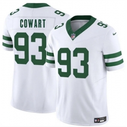Men New York Jets 93 Byron Cowart White 2025 F U S E  Vapor Untouchable Limited Stitched Jersey