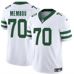 Youth New York Jets 70 Armand Membou White 2025 Draft Classic Alternate Vapor F U S E  Limited Stitched Football Jersey