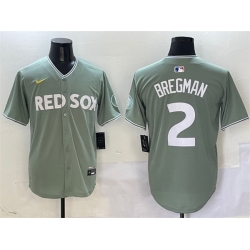 Men Boston Red Sox 2 Alex Bregman Green 2025 City Connect Limited Stitched Baseball Jersey