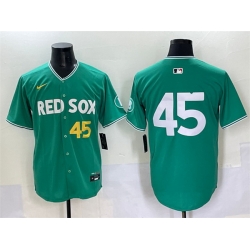 Men Boston Red Sox 45 Pedro Martinez Green 2025 City Connect Limited Stitched Baseball Jersey