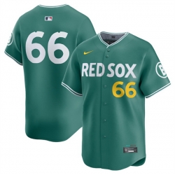 Men Boston Red Sox 66 Brayan Bello Green 2025 City Connect Limited Stitched Baseball Jersey