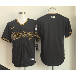 Men Pittsburgh Pirates Blank Black Limited Stitched Baseball Jersey