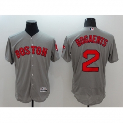 Men's Boston Red Sox #2 Xander Bogaerts Gray Replica Home Jersey