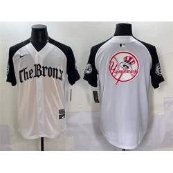 Men New York Yankees Team Big Logo White Black  27Gothic Legacy Edition 27 Vapor Premier Limited Stitched Baseball Jersey 004