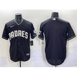 Men San Diego Padres Blank Black Stitched Baseball Jersey