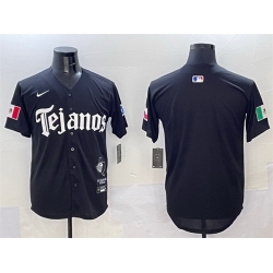 Men Texas Rangers Blank Black Mexico 2025 Vapor Premier Limited