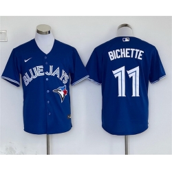 Men Toronto Blue Jays 11 Bo Bichette Royal Cool Base Stitched Baseball Jersey