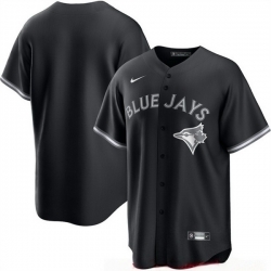 Men Toronto Blue Jays Blank Black Lights Out Limited Stitched Baseball Jersey