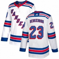 Men Adidas New York Rangers 23 Jeff Beukeboom Authentic White NHL Jersey