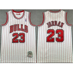 Men Chicago Bulls 23 Michael Jordan White Stitched Basketball Jersey