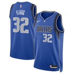 Men Dallas Mavericks 32 Cooper Flagg Blue 2025 Draft Icon Edition Stitched Basketball Jersey