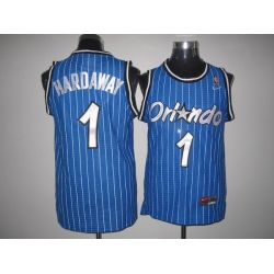 Men Orlando Magic 1 Penny Hardaway Blue Throwback NBA Stitched Jersey