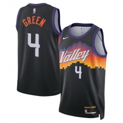 Men Phoenix Suns 4 Jalen Green Black 2025 26 City Edition Stitched Basketball Jersey