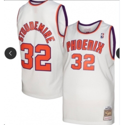 Phoenix Suns Amar e Stoudemire #32 White Mitchell Ness Stitched NBA Jersey