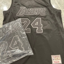 Men Los Angeles Lakers Kobe Bryant Black Hardwood CLassics Stitched Jersey