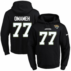 NFL Mens Nike Jacksonville Jaguars 77 Patrick Omameh Black Name Number Pullover Hoodie