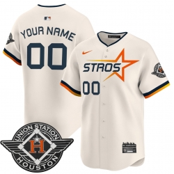Houston Astros Navy 2025 City Connect Special Edition Customized Jersey White