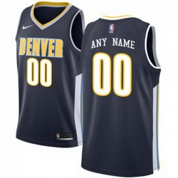 Men Women Youth Toddler All Size Denver Nuggets Nike Navy Swingman Custom Icon Edition Jersey