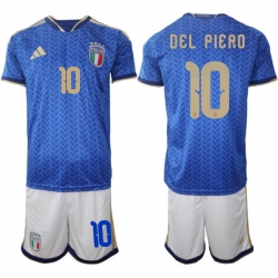 Italy 2026 FIFA World Cup Soccer Jersey Blue #10 DEL PIERO