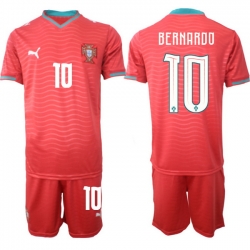 Portugal 2026 FIFA World Cup Soccer Jersey Red #10 BERNARDO