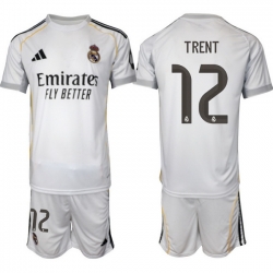 Men Real Madrid 2026 Soccer Jerseys White #12 TRENT