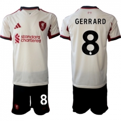 Men Liverpool 2026 Soccer Jerseys Beige #8 GERRARD