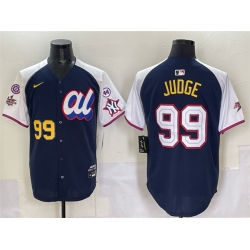 Men American League 99 Aaron Judge Navy Alternate 2025 All Star With Patch Edition Limited Stitched Baseball Jersey