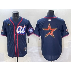 Men American League Houston Astros Team Big Logo Navy 2025 All Star Edition Limited Stitched Baseball Jersey 003