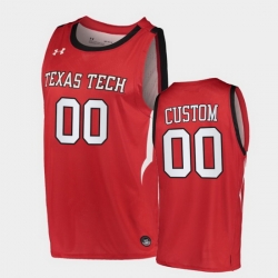 Men Women Youth Toddler Texas Tech Red Raiders Custom Alternate Red Basketball 2020 21 Jersey