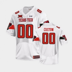 Men Women Youth Toddler Texas Tech Red Raiders Custom Replica White Football Team Jersey