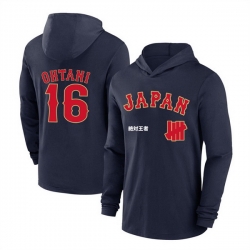 Men Japan Baseball  16 Shohei Ohtani White 2026 World Baseball Classic Club Hoodie