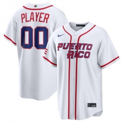 Men Puerto Rico Baseball Active Player Custom White 2026 World Baseball Classic Home Stadium Stitched Jersey